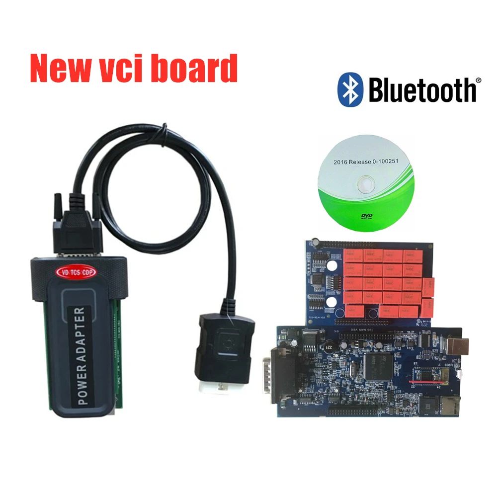 with bluetooth VD DS150E C-D-P для delphis vci obd obdii диагностический инструмент с bluetooth keygen сканер автомобильный Грузовик tcs c-d-p pro для автокомов - Цвет: with bluetooth