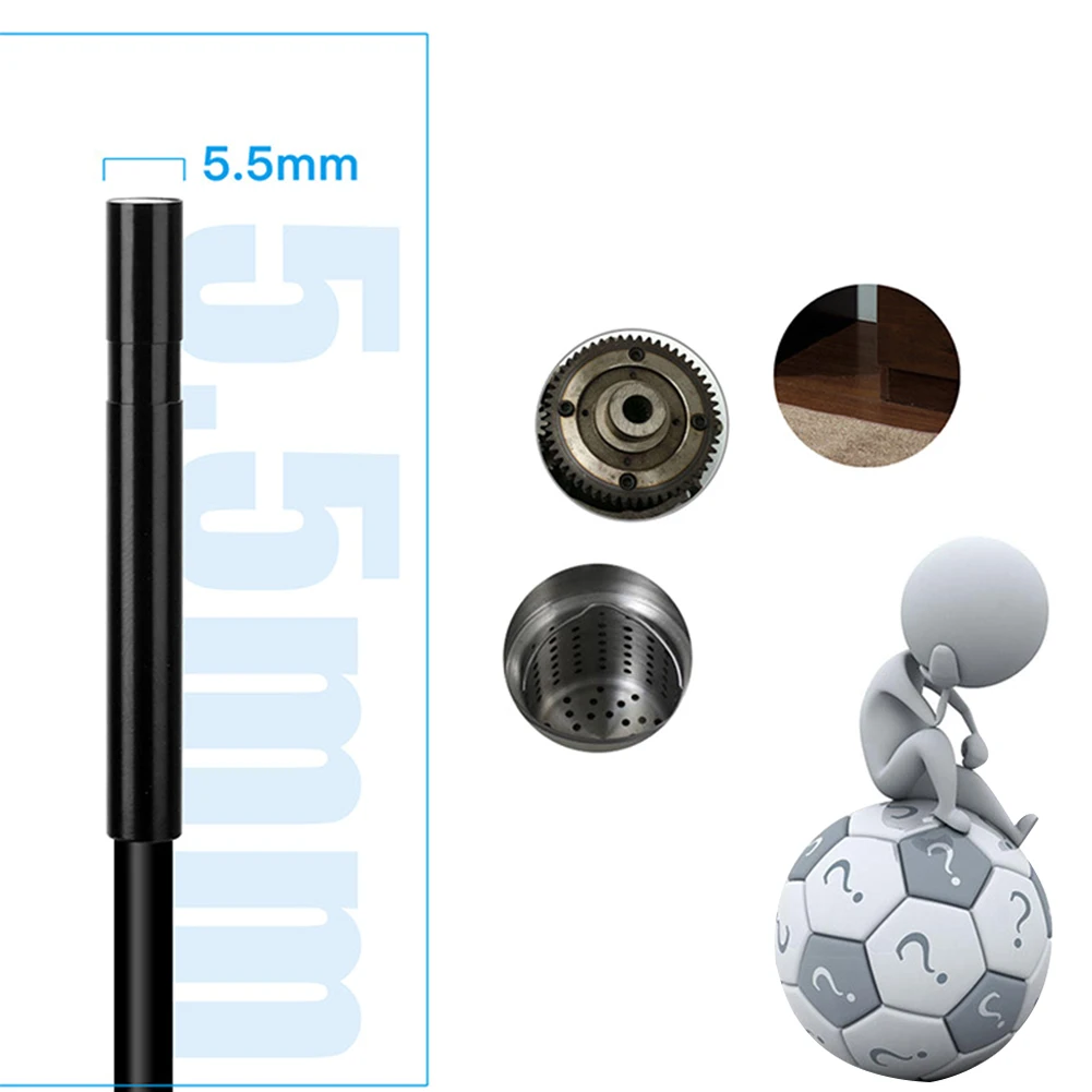 Long View Range Auto Wireless Borescope Semi Rigid Car Inspection Camera Endoscope HD WIFI Tool Rep