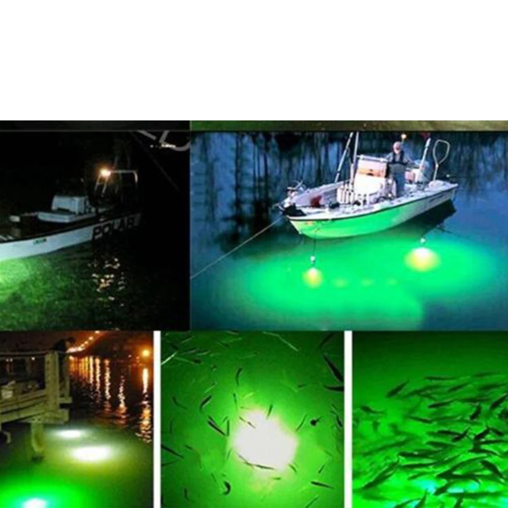 Прочный Водонепроницаемый 3 цвета Crappie Дайвинг Фонарь для ночной рыбалки Shad кальмар лодка Погружной подводный светодиодный морской Рыбалка