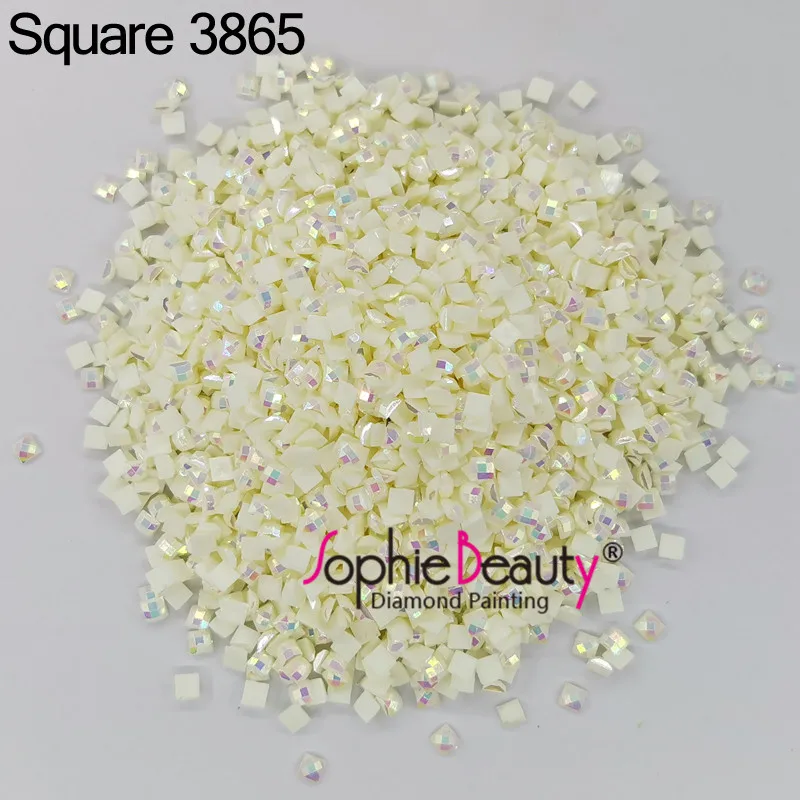 New AB Stone 2.5mm Colorful Square Drills Diamond Painting Embroidery Rhinestone Mosaic