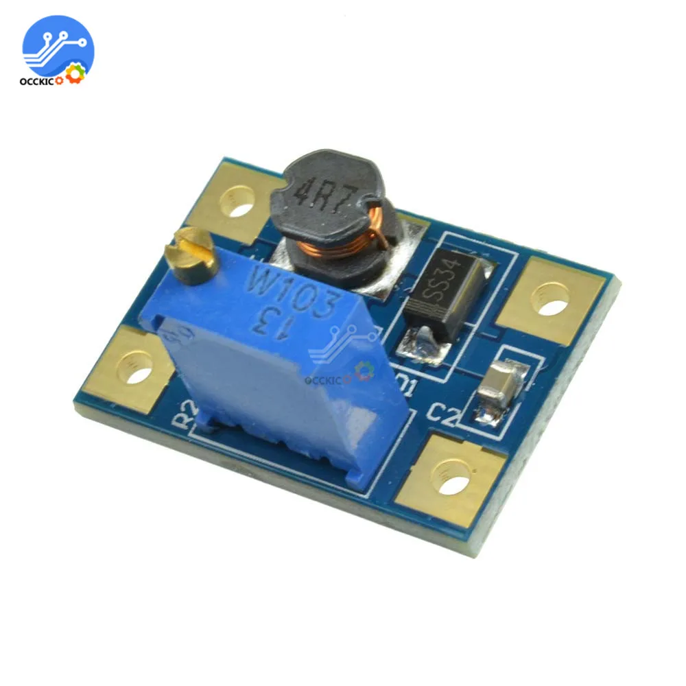 SX1308 DC 2A Повышающий Модуль зарядного устройства преобразователь от 2 24 В до 28 в