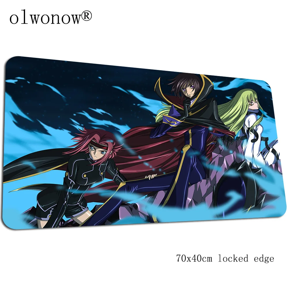 Код Geass коврик для мыши 70x40 см модные коврики для мыши лучший игровой коврик для мыши геймер подарок на Хэллоуин персонализированные коврики для мыши Клавиатура ПК коврик - Цвет: Size 700x400x2mm