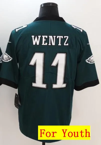 As photo Все сшитые мужские wo Мужские Молодежные Детские th Philadelphia DeSean Jackson 10 3 Carson Wentz 11 Джерси - Цвет: As photo
