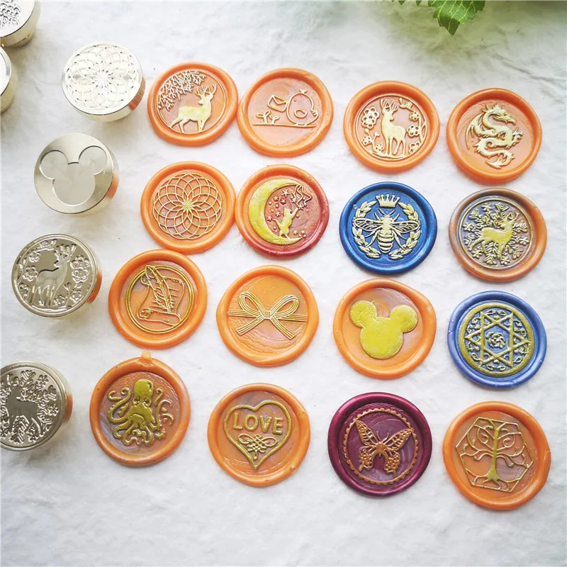 wooden stamps for card making Totoro dragonfly Mermaid Starry cat unicorn Skull butterfly drangon rabbit dinosaur bee Retro Wax Seal Stamp Animal SealingStamp border stamps for card making