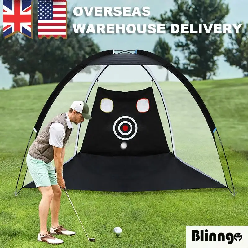 

Indoor Outdoor 2m*1.4m*1m Golf Practice Driving Hit Net Cage Training With Cutting Holes Golf Practice Net Golf Hitting Cage