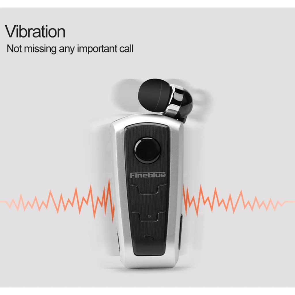 Option 3 Fineblue F910 Мини Портативный беспроводной Bluetooth наушники InEar вибрирующий сигнал износ клип гарнитура для iPhone Android - Цвет: Option 3