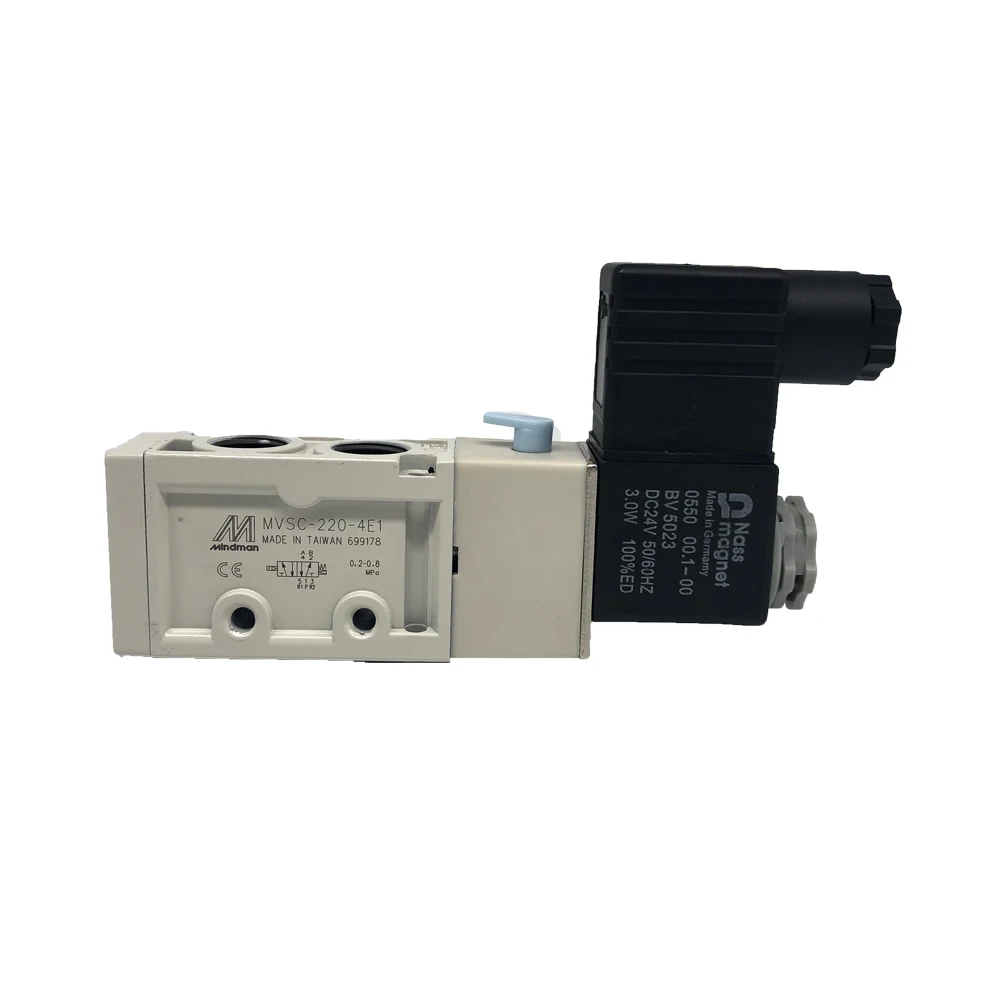 

MVSC-220-4E1 DC 12V 24V Two Position Five Hole Insulation Class F Solenoid Valve New and Original