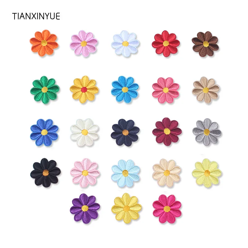 

TIANXINYUE flower patches embroidery patch iron on bag patch DIY patches for clothing