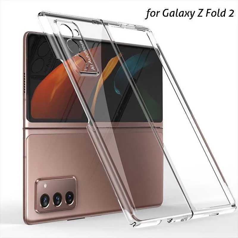 Мягкий ТПУ Прозрачный чехол для Samsung Galaxy Z Fold 2 Передняя Задняя Защитная крышка Fold2