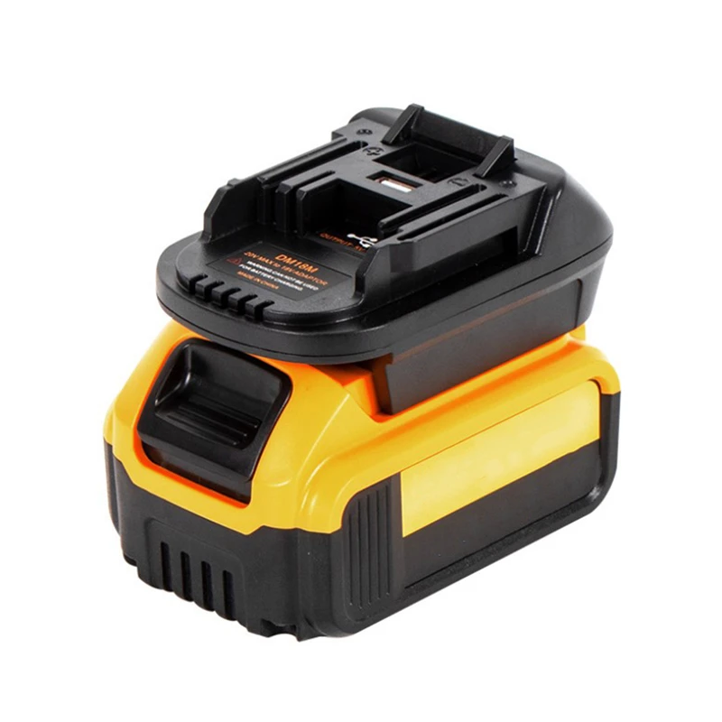1pc Upgrade Replacement Dcb200 Usb Battery Adapter For 20v Dewalt Milwaukee M18 Convert To