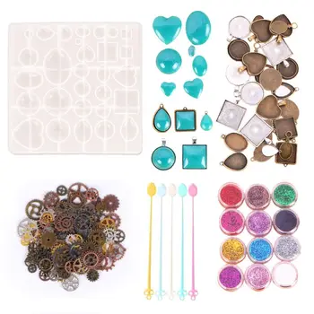 

1Set Silicone Crystal Epoxy Hanging Ornaments Mold Pendant Casting Mould Handmade DIY Crafts Jewelry Making Tools