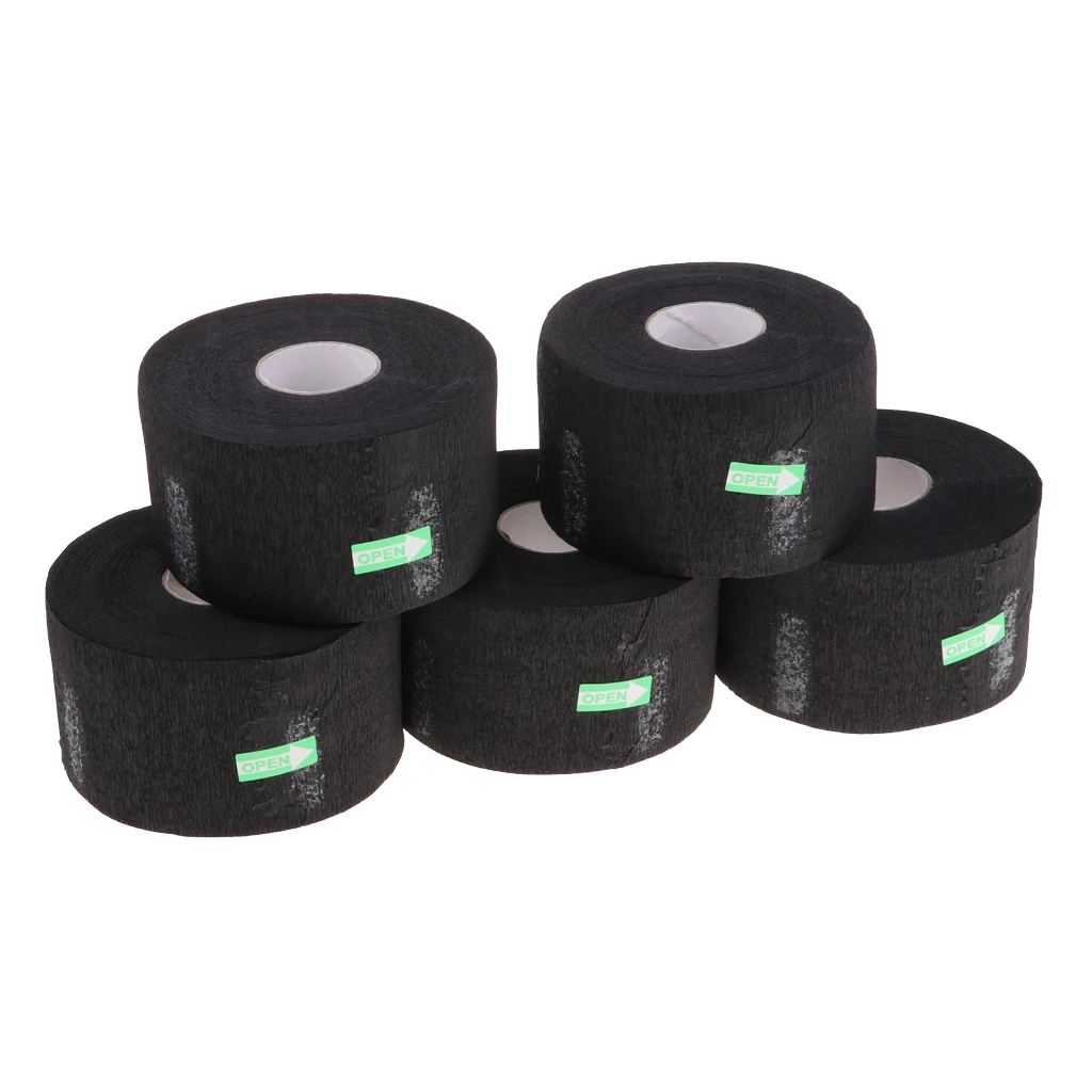

5 Rolls/Set Barber Salon Neck Strip Elastic Paper Collar Rolls, Barber Shop Salon Cape Hairdressing Tools