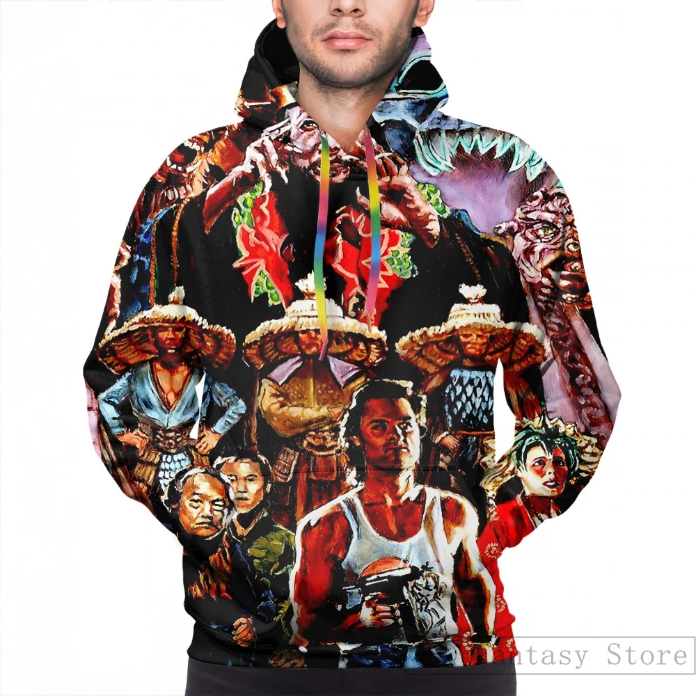 Мужские толстовки, свитшоты для женщин funny Big Trouble In Little China(6) Повседневная Толстовка с капюшоном и принтом