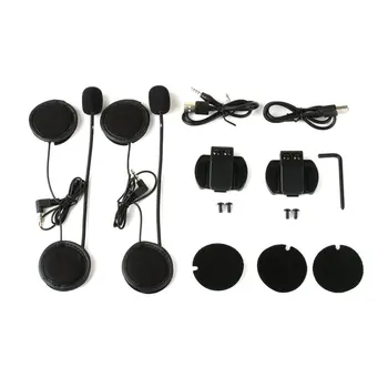 

Metal clip+V6 Pro 6 Rider Motorcycle Helmet BT Interphone 1200 Wireless Bluetooth Interphone Headset Stereo music