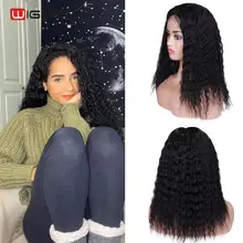 Wignee Lace Closure Curly Human Hair Wig For Black Women 150% Density Glueless Cheap Human Wigs Brazilian Remy Soft Hair 4*4 Wig