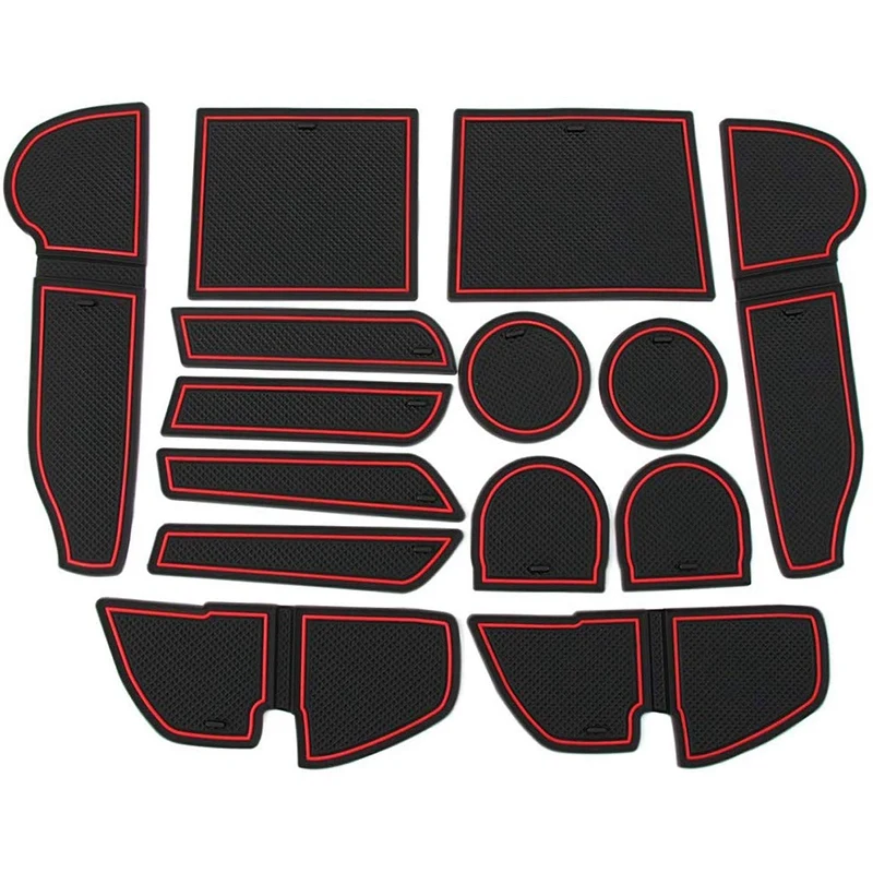 

14PCS Center Console Cup Holder Liner for Subaru Impreza 2018 2019 2020,Center Console Mats Anti-Dust Non-Slip Interior Door Sto