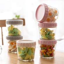 3 шт., стеклянные герметичные банки, герметичные банки для закусок, конфет, еды, злаков, бутылки для хранения, банки для специй, кухонная коробка для хранения