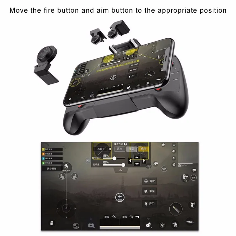  AK21 for PUBG Mobile Game Controller Joystick Gamepad Trigger Shooting Button Gamepad For iPhone 11