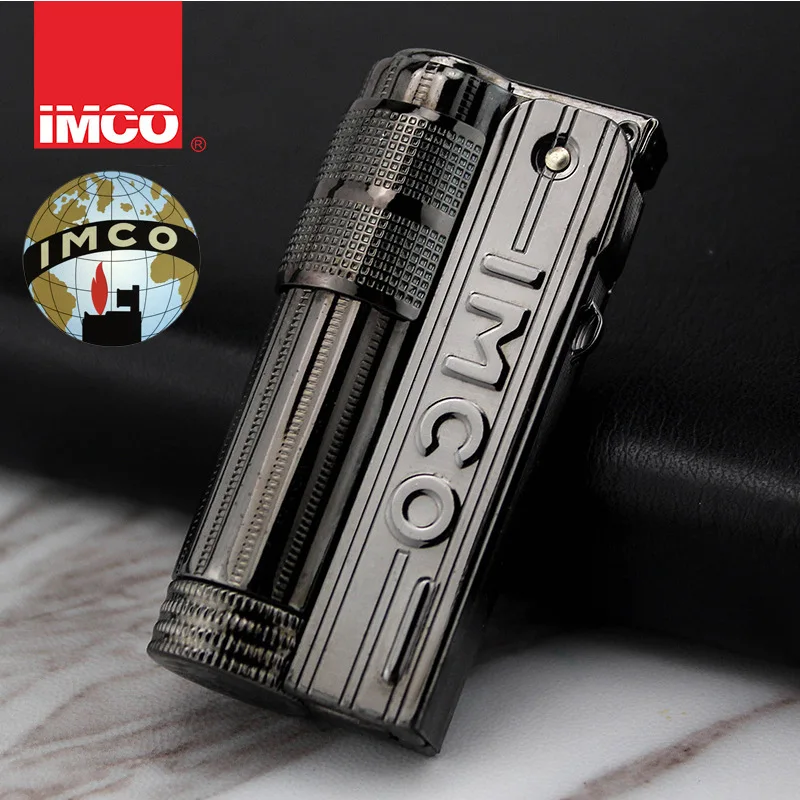 IMCO Original Stainless Steel Gasoline Lighter 6700 Metal Smoking Cigarette Lighter Triplex Gift 4
