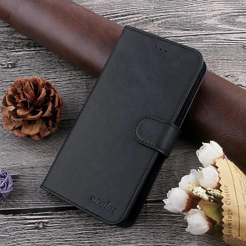 Чехол книжка ocolor для Leagoo Power 2 Pro Кожаная подставка крышки корпуса чехол бумажник с