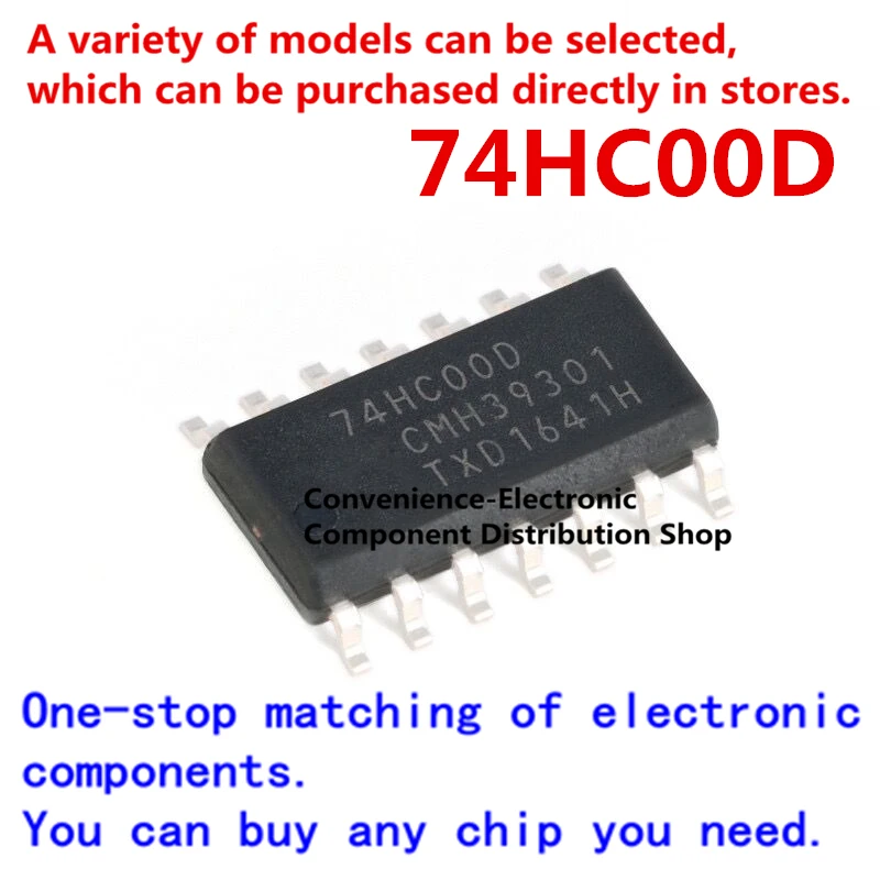 20 шт./упак. SN74HC00D 74HC00D SOIC-14 SMD quad 2-вход NAND gate logic chip | Электронные компоненты и