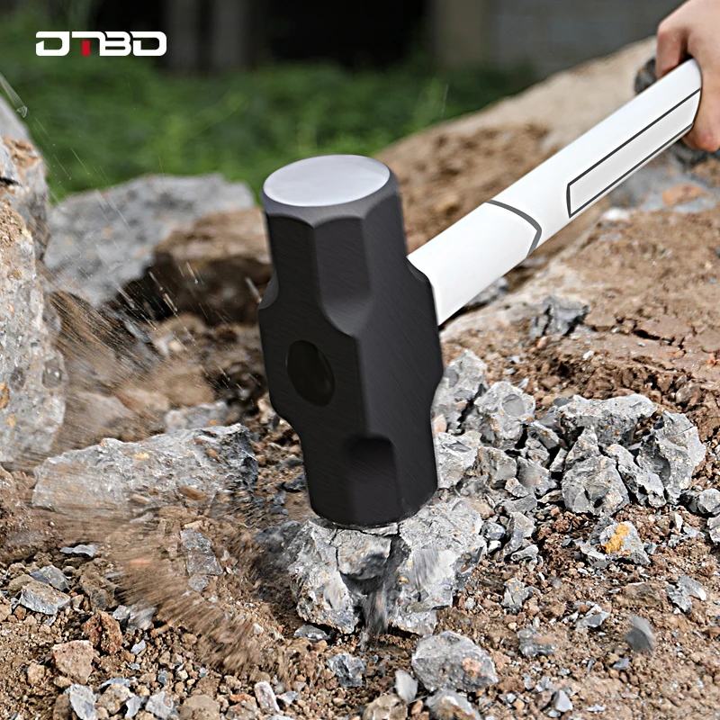 

2/3/4LB Heavy Duty Sledge Hammer Professional Carbon Steel Hammer Cushioning TPRHandle Engineering Geological Hammer Rescue Tool