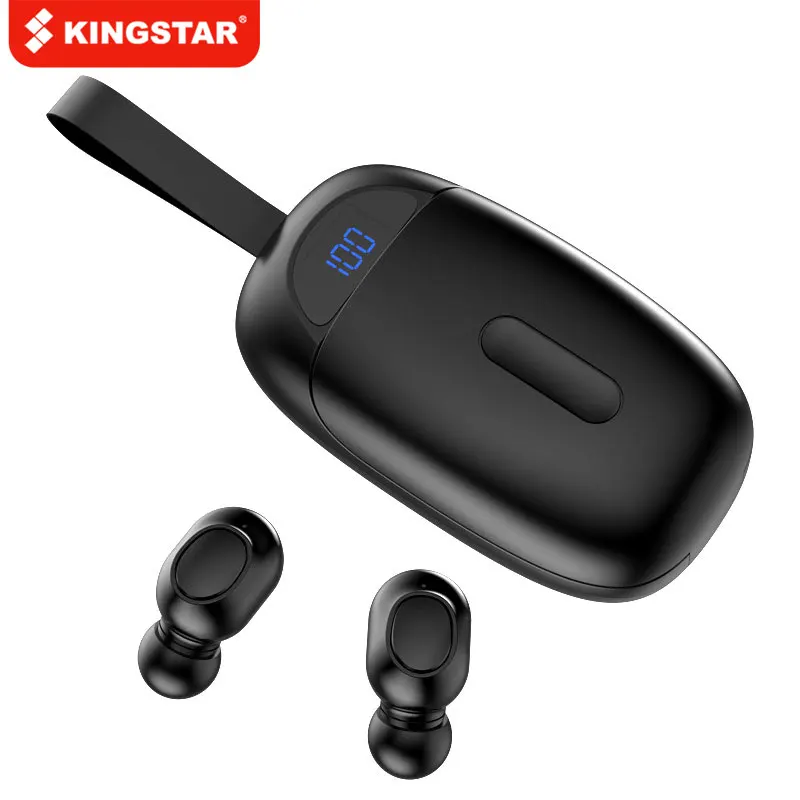 

KINGSTAR Mini TWS Earphones Wireless Bluetooth Headphones Stereo HiFi In-Ear Earbuds Headsets Waterproof Sports for Smart Phone