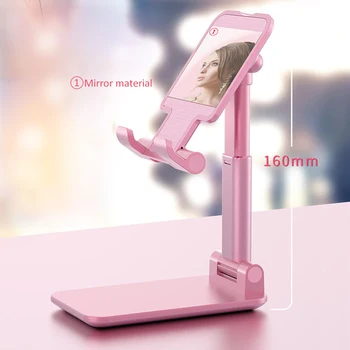 

Foldable Metal Desktop Holder Tablet Lazy Bed Desktop Bracket Adjustable Stable Fold Baseus For Ipad Samsung IPhone Xiaomi So On