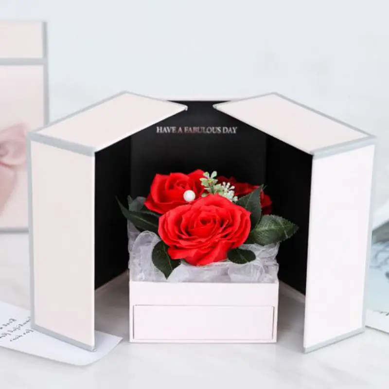 Различные стили розы цветы ароматическое мыло для ванной тела лепесток Парфюмированное Мыло с бантом упаковочная коробка креативный подарок на день Святого Валентина