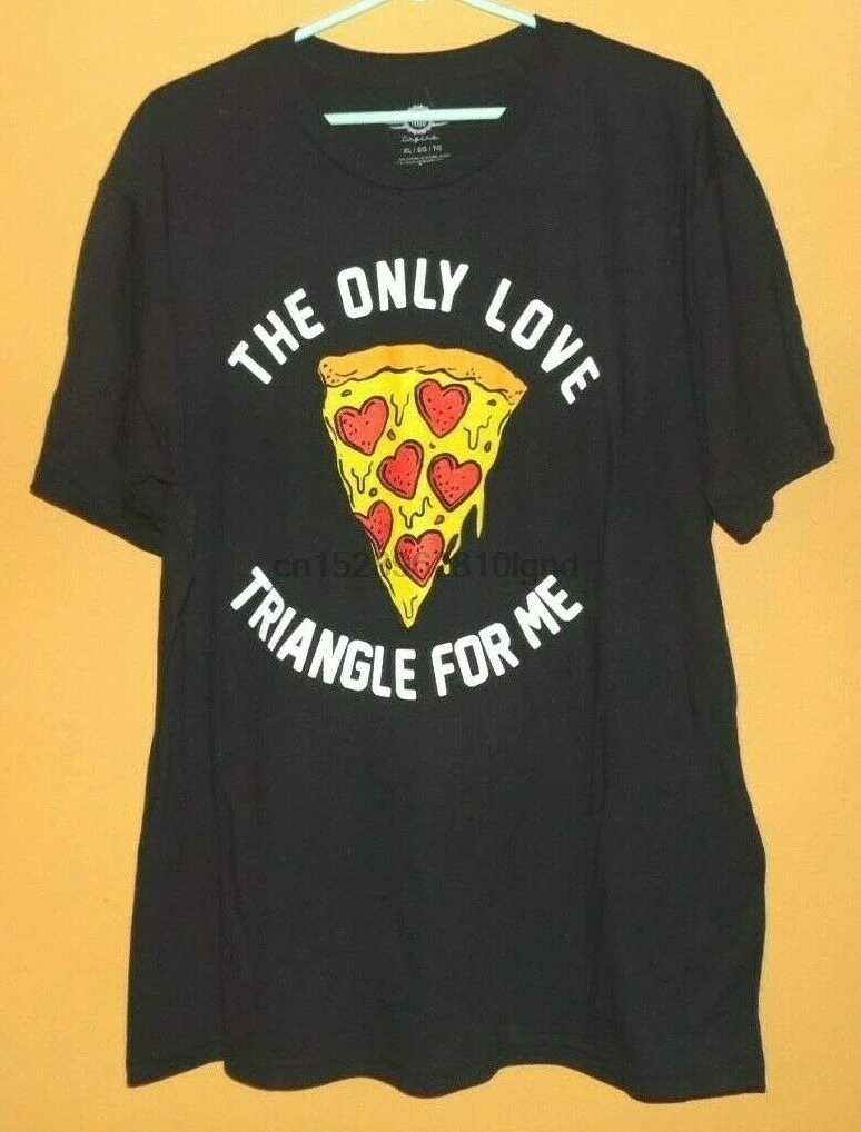 Mad Engine Мужская футболка The Only Love triangle For Me Pizza Размер Xl Nwt | одежда