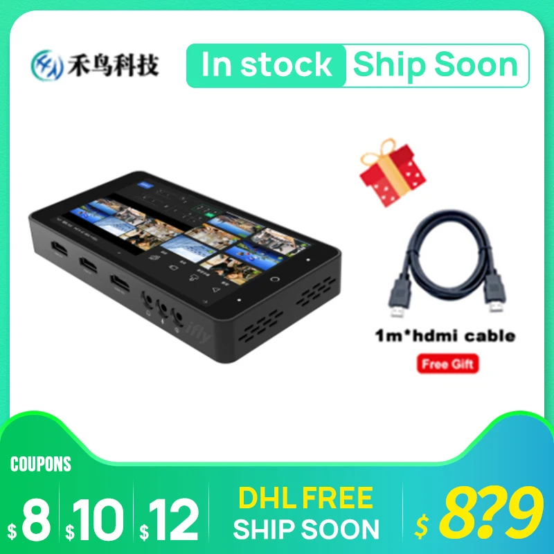 В наличии оригинальный Hemiao переключатель потока в реальном времени HDMI