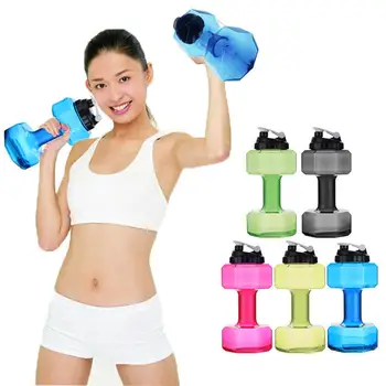 

2.2L Large Capacity BPA Free Gym Training Drink Dumbbell Water Bottle Travel Sport Cup Kettle Jug