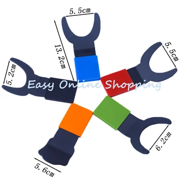 

Dental Lab Orthodontic Endodontics Silicone Contraster Oral Black with Blue Handle Background Board Photography 5pcs