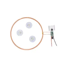 

Taidacent 120mm Remote 2W Led Lights Logo Lamp Coil Inductive Wireless Charging Magnetic Leds Charger Kit for Model Making