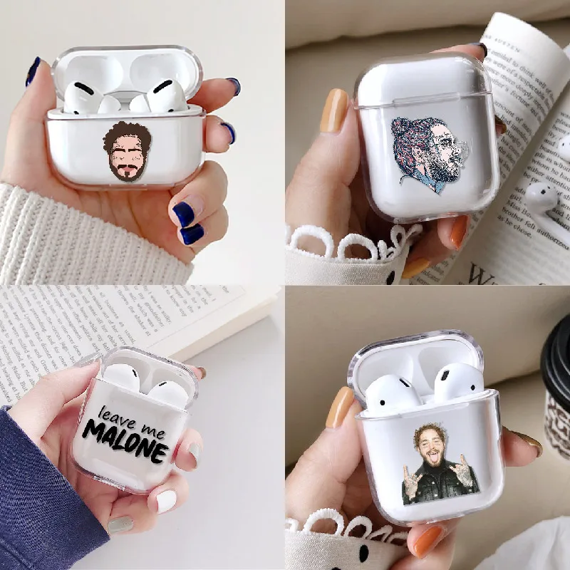Чехол для наушников Post Malone Sunflower Circles Apple iPhone зарядная коробка AirPods Pro жесткие