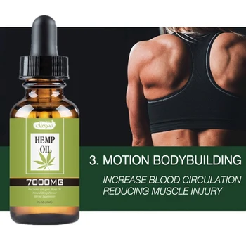 

30ml Reduce Anxiety Hemp Seed Massage Oil Relieve Pain Improve Sleeping Promote Blood Circulation Hotsale