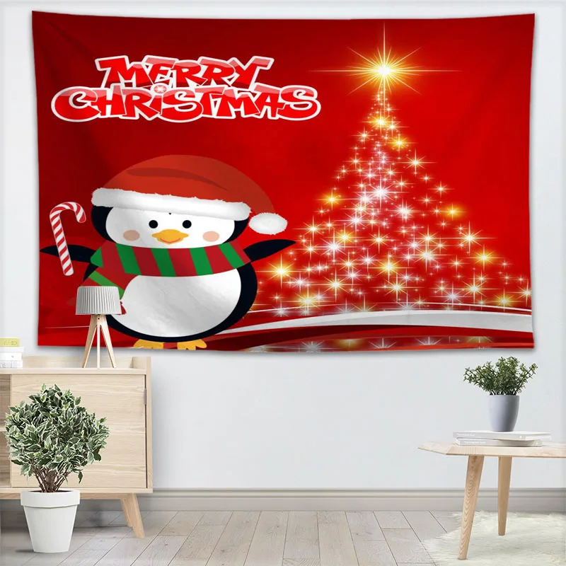 Merry Рождество настенный гобелен простыни домашние декоративные гобелены пляжное полотенце Йога коврик одеяло, скатерть гобелен - Цвет: 18