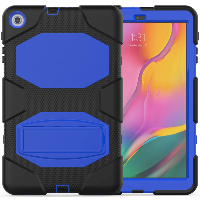 Ударопрочный силиконовый гибридный чехол с подставкой для Samsung Galaxy Tab A 10,1 T510 T515 Tablet+ Stylus