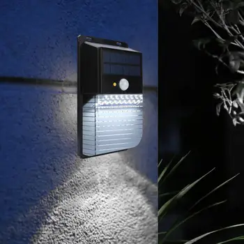

36LED Solar Powered Wall Light IP44 Waterproof Outdoor Motion Sensor Light For Front Yard Garage Fence