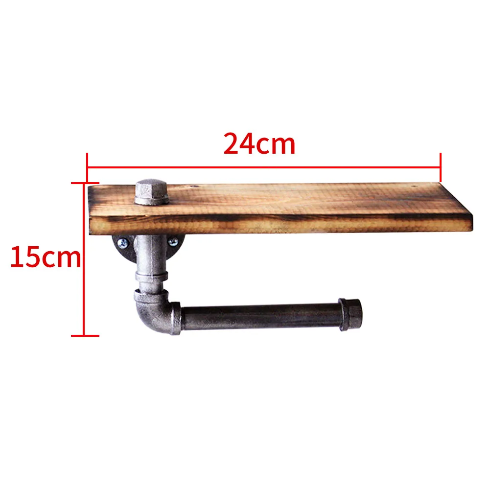 Ванная комната туалет легко установить с винтом деревянная полка дома 2 в 1 стеллаж для хранения бумаги держатель Санузел чугунные трубы сверхмощный