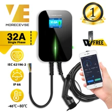 32A 1Phase APP Wifi EVSE Wallbox EV Ladegerät Elektrische Fahrzeug Ladestation mit Typ 2 Kabel IEC 62196-2 für MINI Cooper