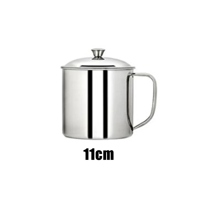 11cm 800ml Нержавеющая сталь воды чай чашка Кемпинг Кружка дома путешествия стакан здоровый материал - Цвет: 11cm 800ml