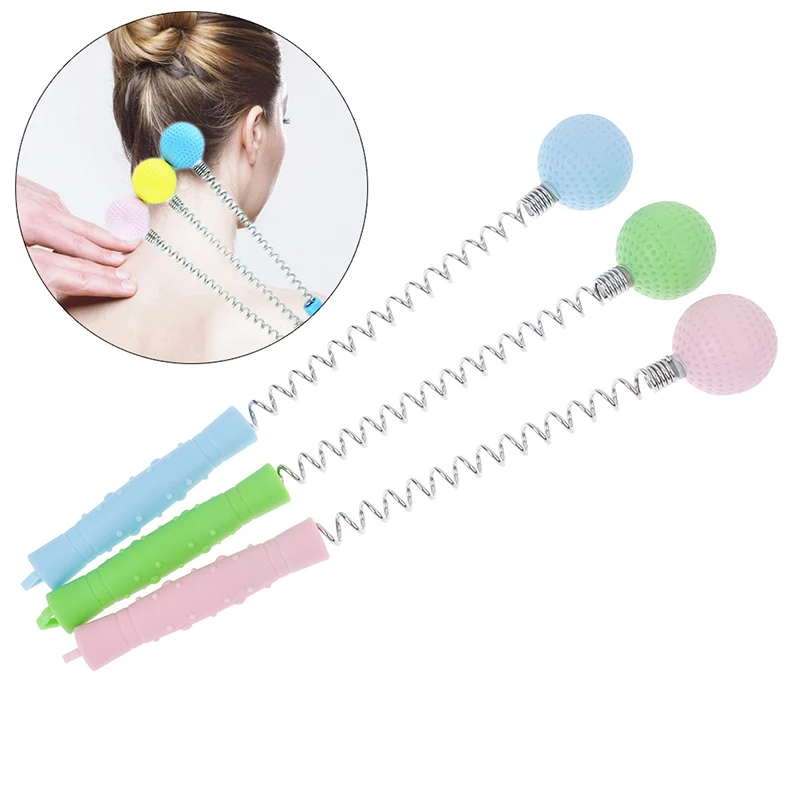 1pc Ball Massage Hammer Fatigue Relief Pain Reduce Body Stress Reliever Handle Massage Hammer