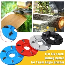 Дуга/плоский шестизуб плоскость 90 мм резьба по дереву дисковый инструмент фреза для 22 мм отверстий угловая шлифовальная машина Деревообрабатывающий турбо-дисковый шлифовальный станок