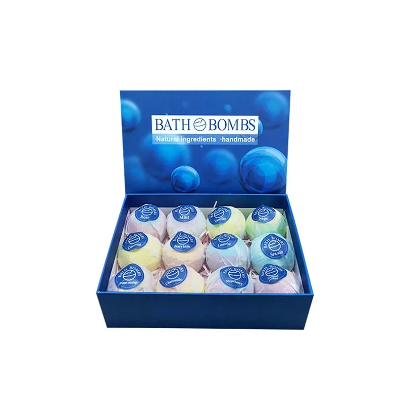 Bath Bomb Ball Set 12 Pcs Dried Flower Mixed Color Essential Oil Bath Ball Mixed Color Floating Ball Bath Salt Ball Bomb 4