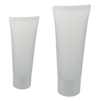 

20PCS Dull Polish Empty Cosmetic Soft Tube Travel Makeup Container (50ML (10.5x5.2x2.8cm)& 15ML(8.5x3.7x2.2cm))