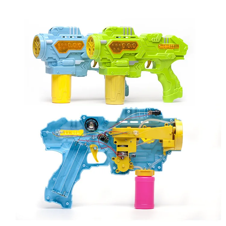 

Bubble gun Luminescence children Music Toys Three holes Fully automatic New pattern Electric Bubbler