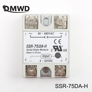 

solid state relay SSR-75DA-H 75A DC TO AC SSR 75DA H relay solid state Resistance Regulator