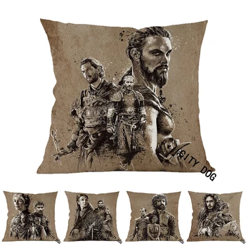 

Game of Thrones character drawing 45*45cm square pillow case Cushion cover car sofa Figure watercolos painting pillow cushions