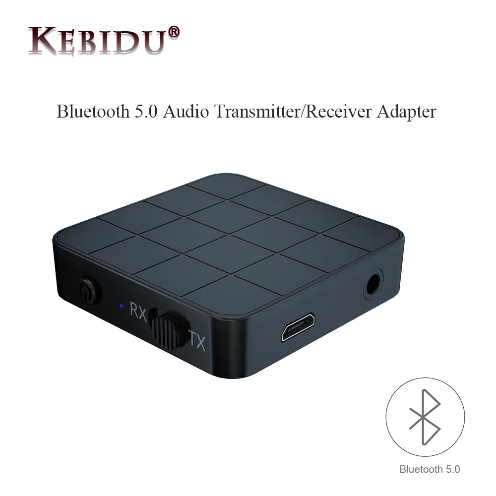 Kebidu 2 в 1 Bluetooth 5,0 аудио передатчик приемник адаптер 3,5 мм Беспроводной адаптер стерео аудио ключ для ТВ Автомобильные колонки